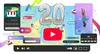 YouTube Birthday illustration