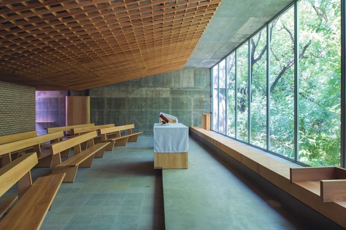 Casa Pastoral Monseñor Juan Sinforiano Bogarín — Conferencia Episcopal Paraguaya, Asunción, Paraguay, 2020. Arquitectos Nicolás Berger, Giacomo Favilli y Sergio Ruggeri (autores)<br />Foto Luis Ayala 