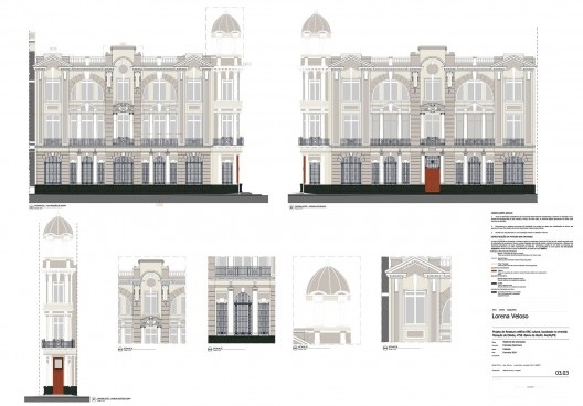 Projeto de restauro do edifício REC Cultural, Avenida Rio Branco 23, Bairro do Recife, Recife PE, ago. 2023. Arquiteta Lorena Veloso<br />Imagem divulgação 