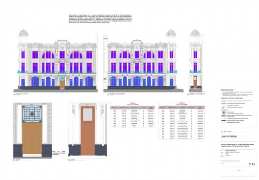 Projeto de restauro do edifício REC Cultural, Avenida Rio Branco 23, Bairro do Recife, Recife PE, ago. 2023. Arquiteta Lorena Veloso<br />Imagem divulgação 